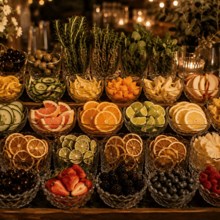 Insumos y Garnituras Frutales Adicionales para Coctelería