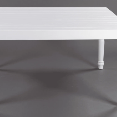 Mesa imperial de madera Nogal color blanco