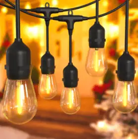 Guirnaldas con luz calida